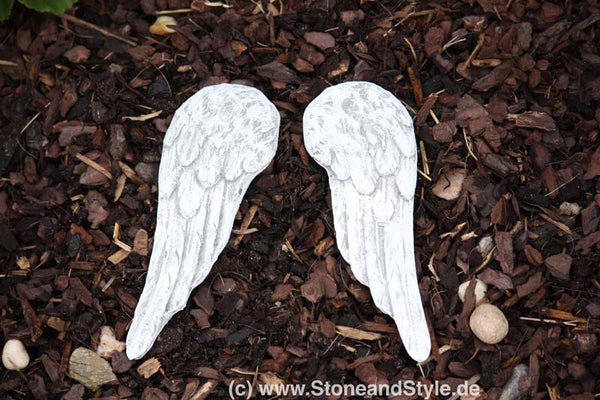 Steinfigur kleine Engel Flügel ( 1 Paar )
