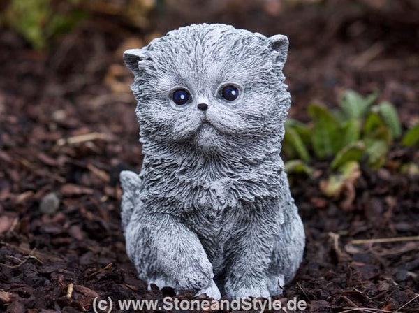 Steinfigur Perser Kitten