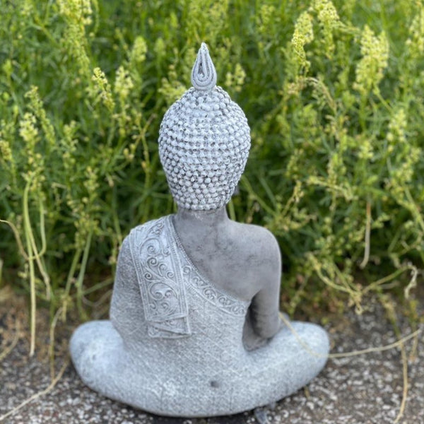 Steinfigur  meditierender Buddha Shiva