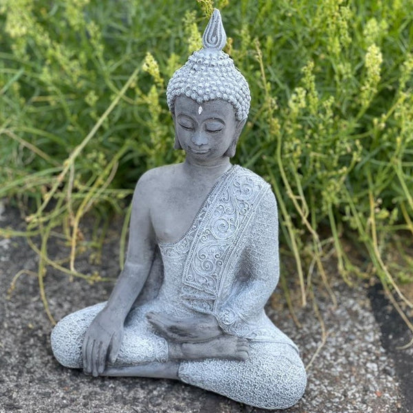 Steinfigur  meditierender Buddha Shiva