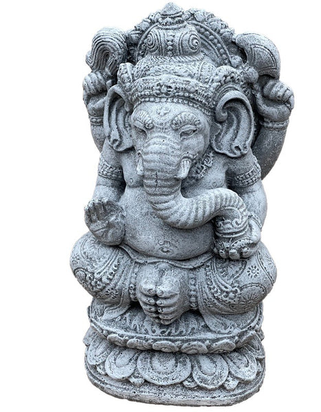 Steinfigur Steinskulptur Steinstatue indisch Indien Elefant Elefantengott Elefantengottheit Gott Ganesha 