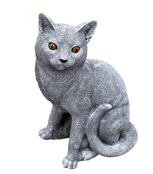 Steinstatue Steinskulptur Katze Katzenfigur