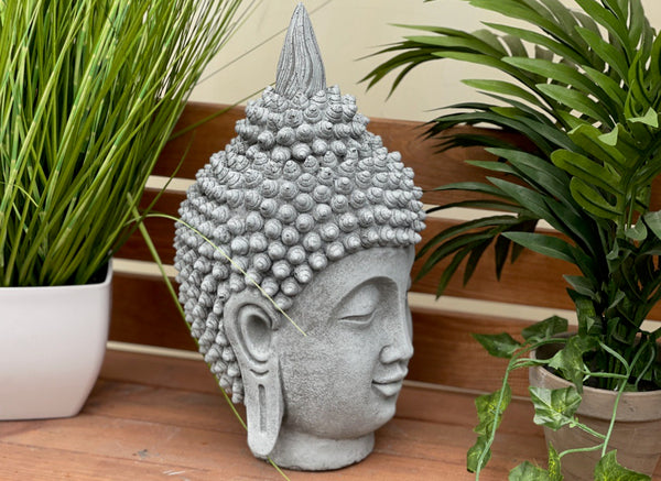 Steinfigur  Buddha Shiva Kopf