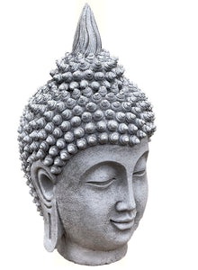 Steinfigur Steinstatue Steinskulptur Buddha Shiva Kopf 