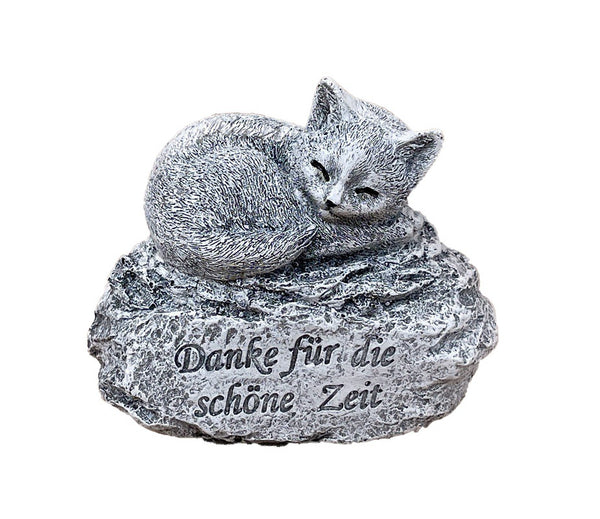 Grabschmuck Grabstein Katze frostsicher