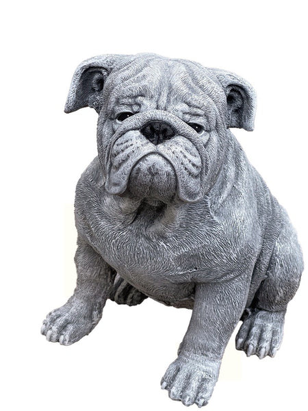 Steinfigur Bulldogge