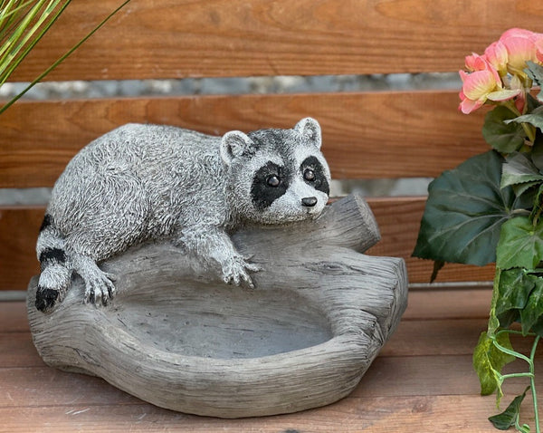 Steinfigur Waschbär