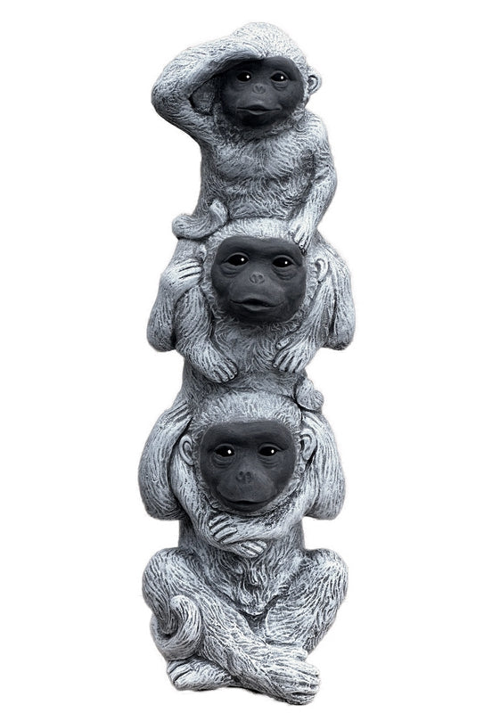 Steinfigur Affe Affen Gartenfigur